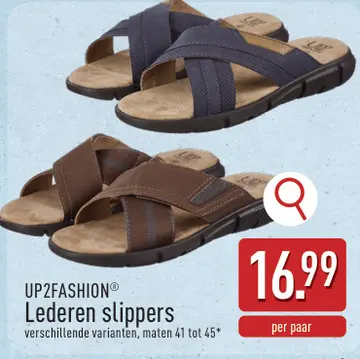 Aanbieding: Lederen slippers