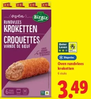 Aanbieding: Oven rundvlees kroketten