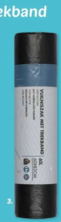 Promotie: Vuilniszak met trekband