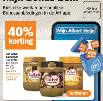 Aanbieding: Calvé pindakaas