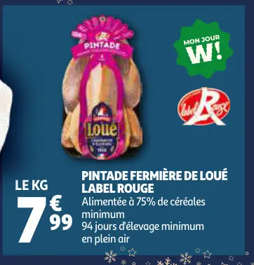 Offre: Pintade fermière de Loué Label Rouge