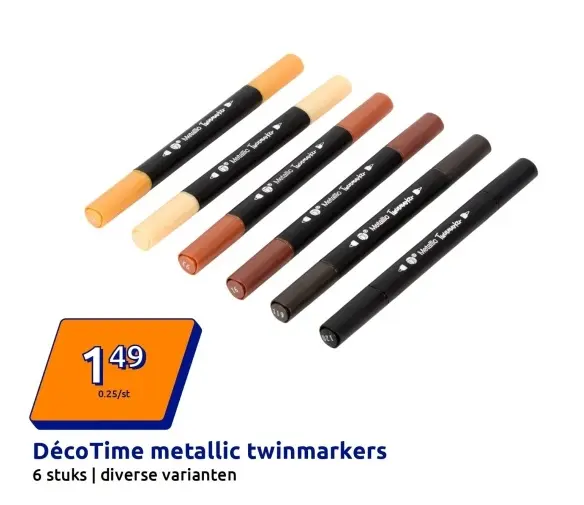 Promotie: metallic twinmarkers
