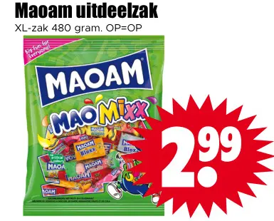 Aanbieding: Maoam uitdeelzak