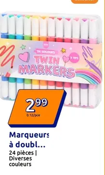 Offre: Marqueurs à double pointe