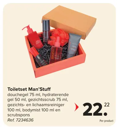 Aanbieding: Toiletset Man'Stuff
