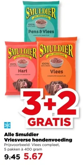 Aanbieding: Vriesverse hondenvoeding