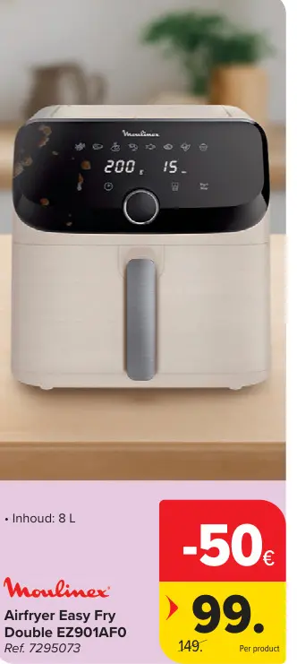Promotie: Airfryer Easy Fry Double EZ901AF0