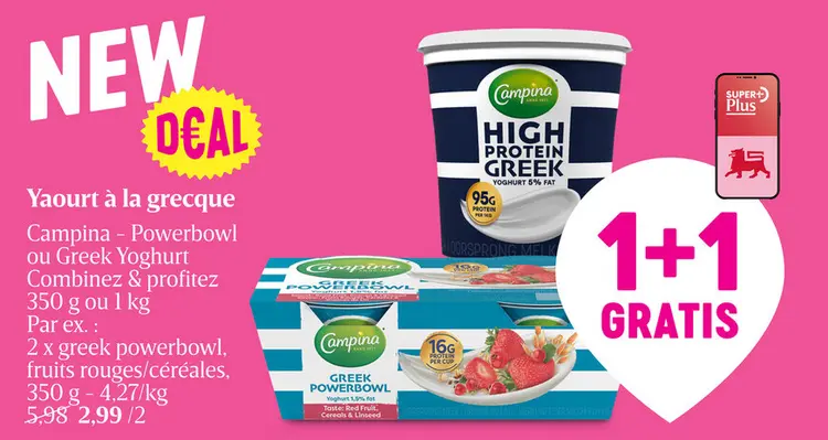 Offre: Yaourt à la grecque