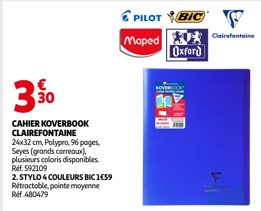 Promotie: Cahier koverbook Clairefontaine