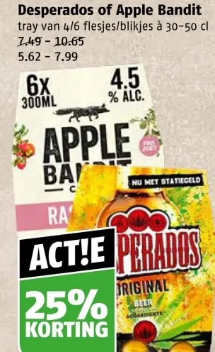 Aanbieding: Desperados of Apple Bandit