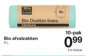 Aanbieding: Bio afvalzakken