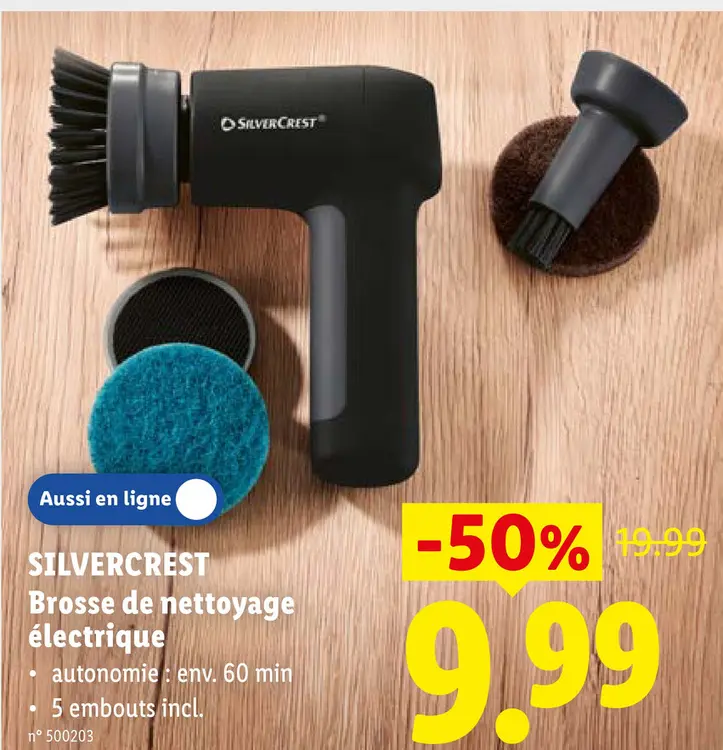 Offre: Brosse de nettoyage électrique