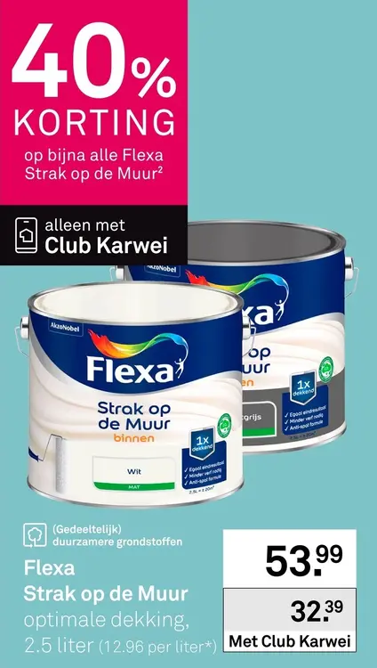 Aanbieding: Strak op de Muur