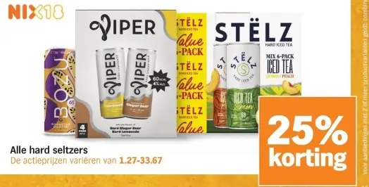 Aanbieding: Alle hard seltzers