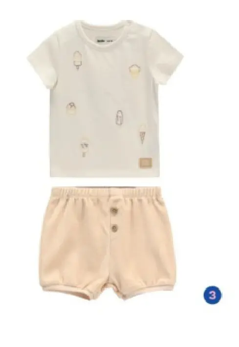 Promotie: Ice Cream T-shirt and Shorts Set