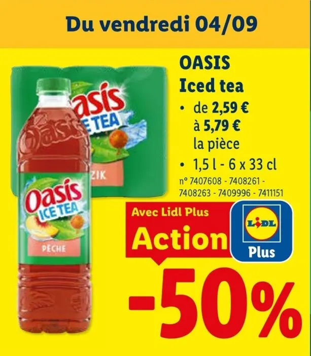 Offre: Iced tea
