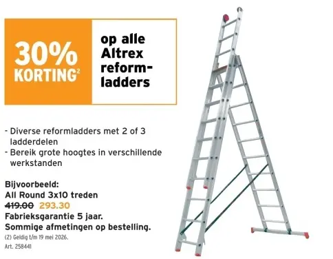 Promotie: All Round 3x10 treden