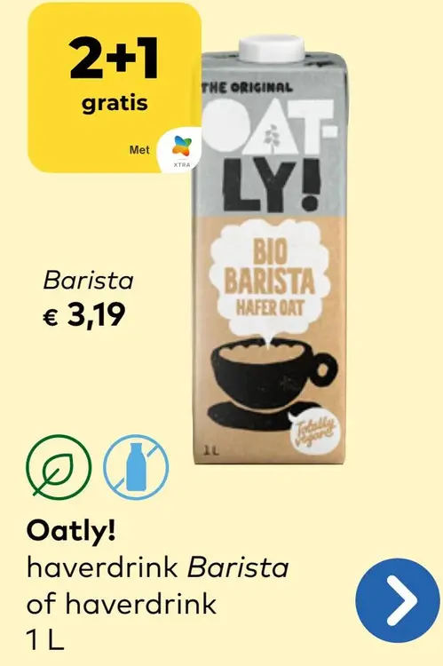 Aanbieding: Oatly! haverdrink Barista