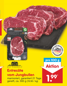 Aanbieding: Entrecôte vom Jungbullen