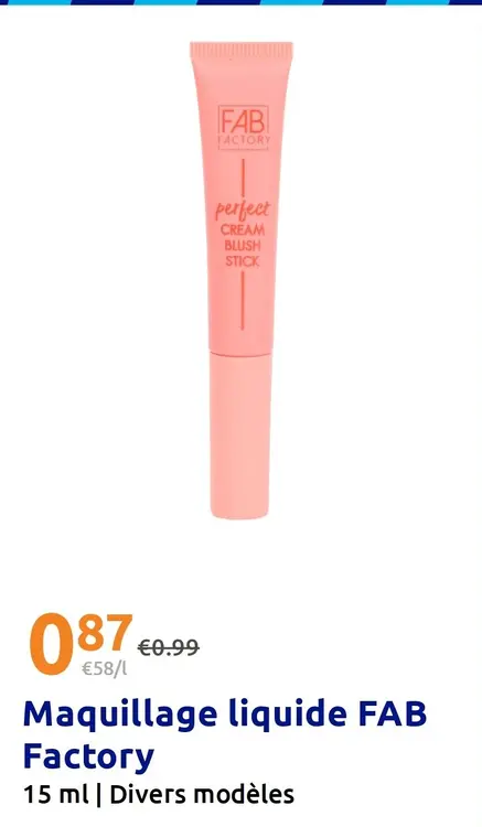 Offre: Maquillage liquide