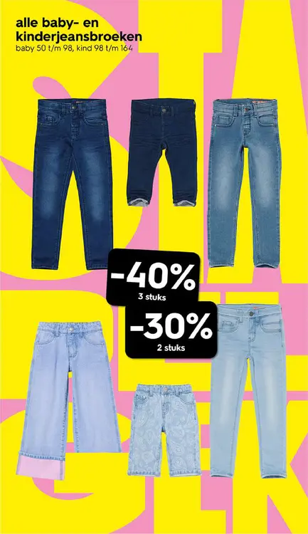 Promotie: Alle baby- en kinderjeansbroeken
