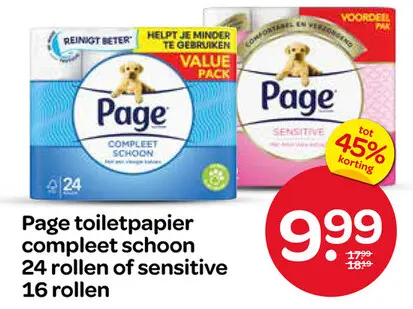 Aanbieding: Page toiletpapier