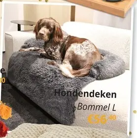 Promotie: Hondendeken Sofa BOMMEL L Dk.Grijs