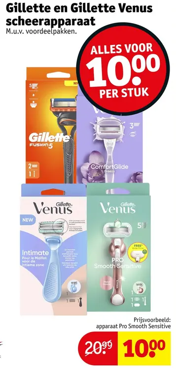 Aanbieding: Gillette en Gillette Venus scheerapparaat
