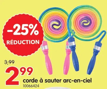 Offre: corde à sauter arc-en-ciel