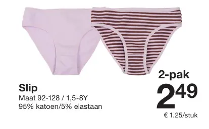 Aanbieding: Slip