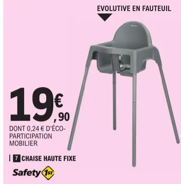 Aanbieding: Chaise haute fixe
