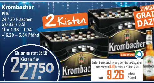 Aanbieding: Krombacher Beer with Energizer Batteries