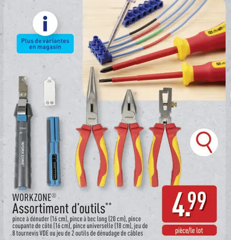 Offre: Assortiment d'outils