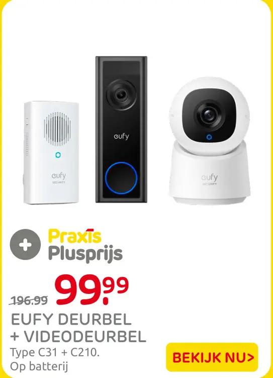 Aanbieding: Eufy deurbel + videodeurbel