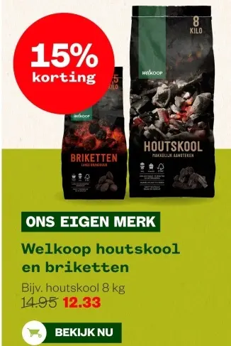 Aanbieding: Houtskool en briketten
