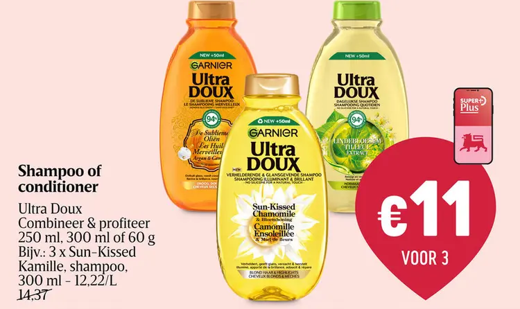 Promotie: Shampoo of conditioner