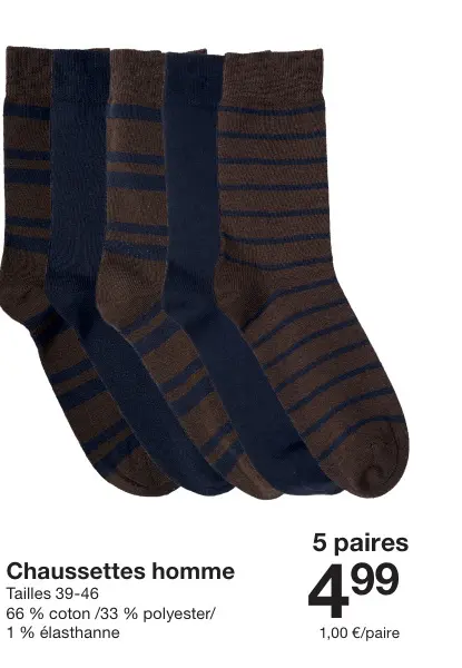 Offre: Chaussettes homme