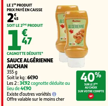 Promotie: Sauce algérienne