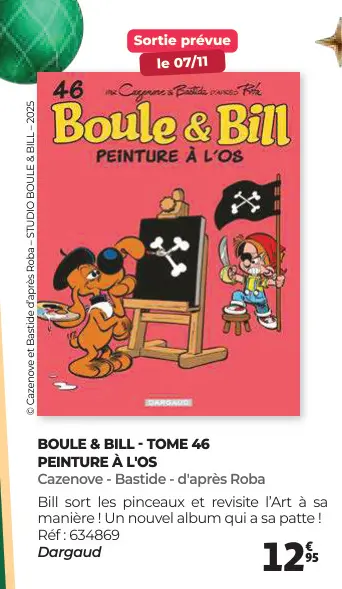 Aanbieding: Boule & bill - tome 46 peinture à l'os