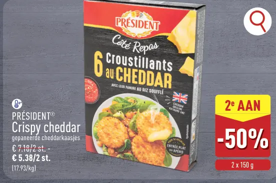 Promotie: Crispy cheddar