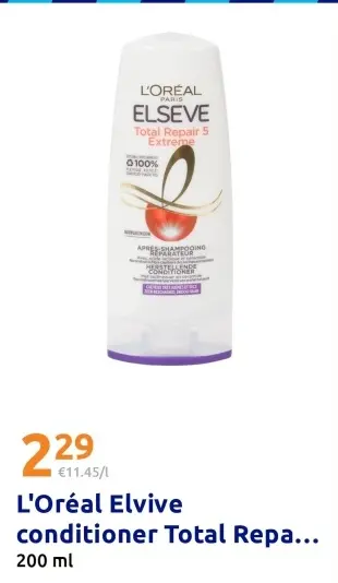 Promotie: Elvive conditioner Total Repair Extreme