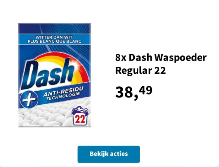 Aanbieding: Dash Waspoeder Regular
