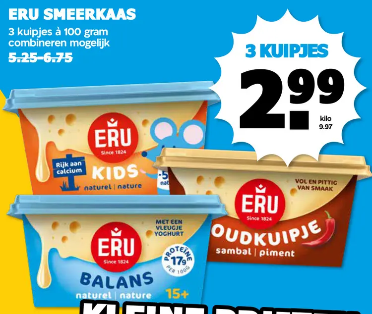 Aanbieding: Eru smeerkaas