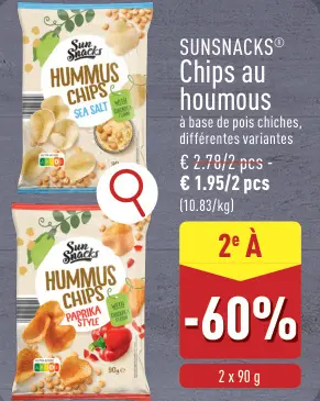 Offre: Chips au houmous