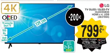 Aanbieding: Tv oled / oled-tv oled55b36