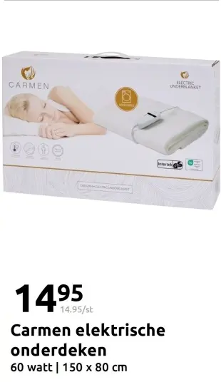 Aanbieding: Carmen elektrische onderdeken