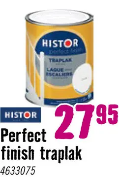 Aanbieding: HISTOR Perfect Finish Traplak wit 750 ml