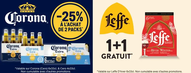 Offre: Corona & Leffe