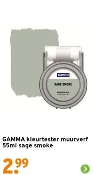 Aanbieding: Kleurtester muurverf sage smoke