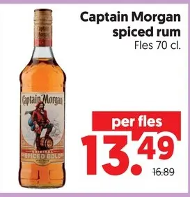 Aanbieding: Captain Morgan spiced rum